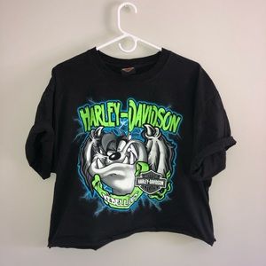 Hand Cropped Harley-Davidson T-Shirt